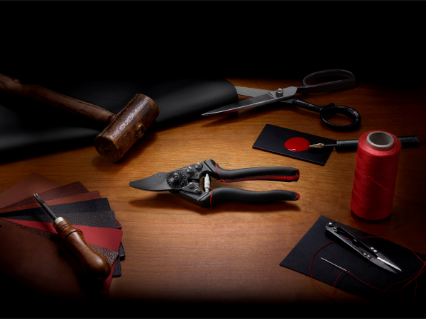 FELCO 6 | Premium Special edition | Einhand-Bypass-Gartenschere | Hochwertiger Lederbezug | Übersicht